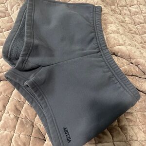 Aritzia Cozy Sweatfleece Boyfriend Lo-Rise Mini Short Vintage Blue XXS 2xs